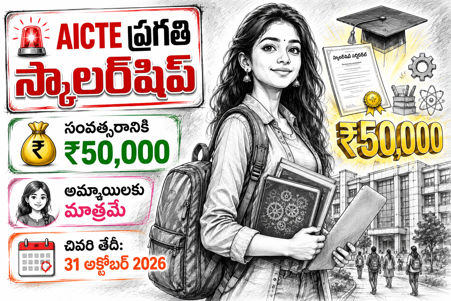 AICTE ప్రగతి స్కాలర్షిప్ 2026